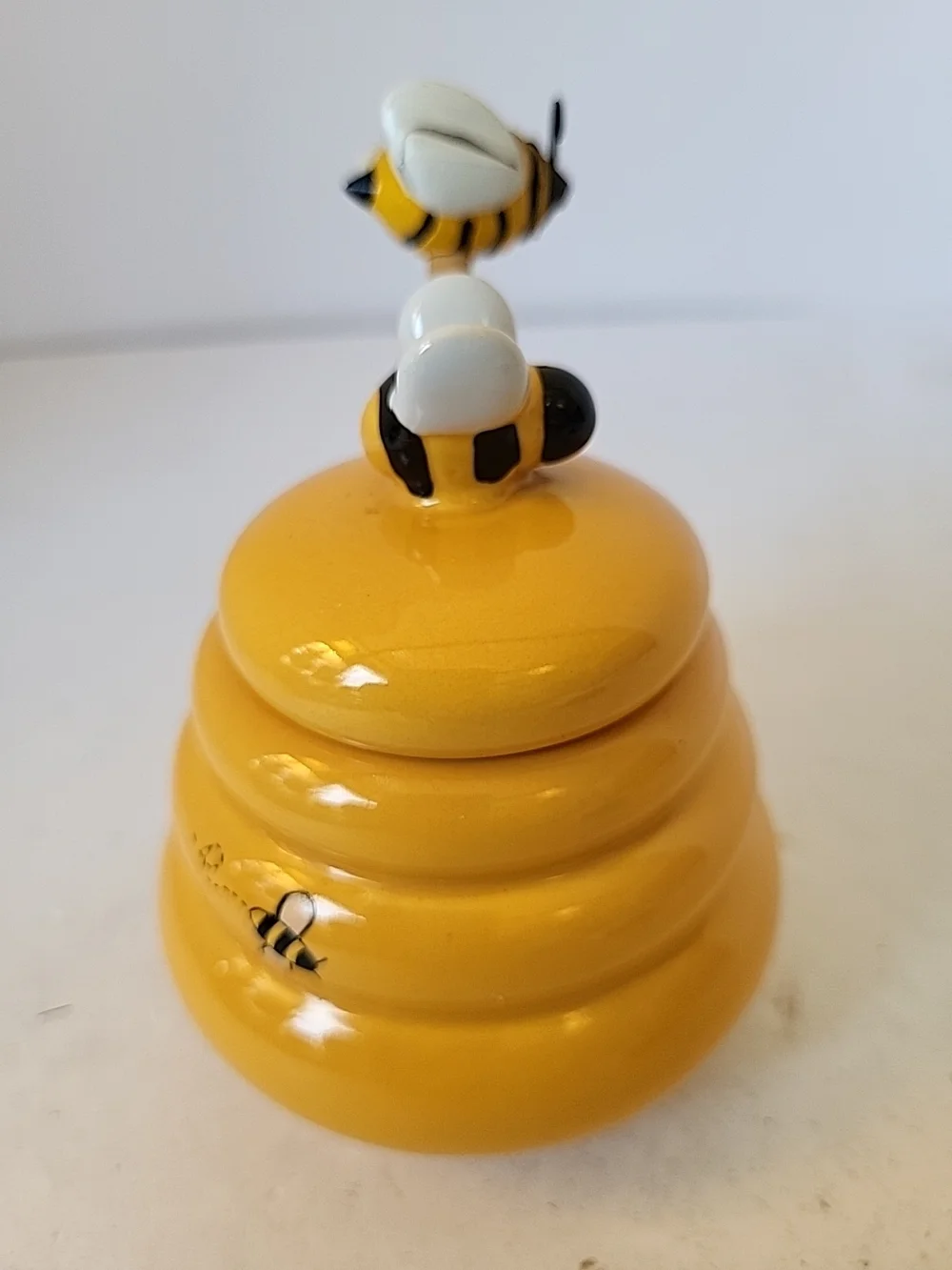 Sur La Table Ceramic Beehive Honey Jar in Sunny Yellow